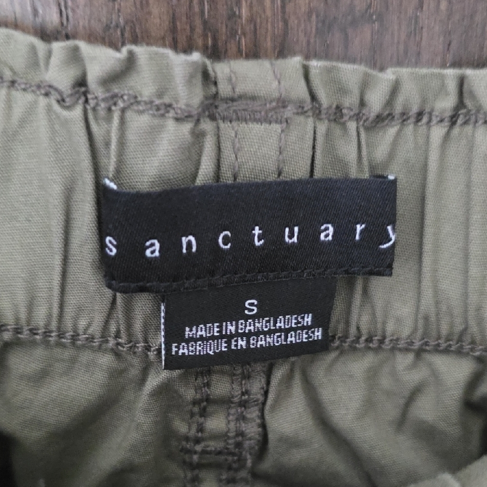 Sanctuary Olive Green Cargo Pants NWOT - Picture 2 of 3